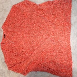 Express coral cable knit sweater